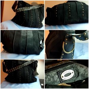 Steve madden black studded purse